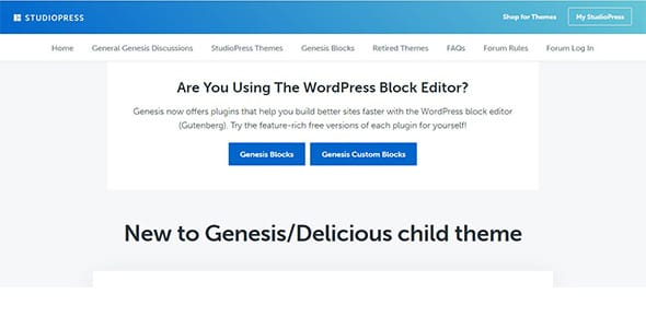 Delicious Child WordPress Theme by StudioPress