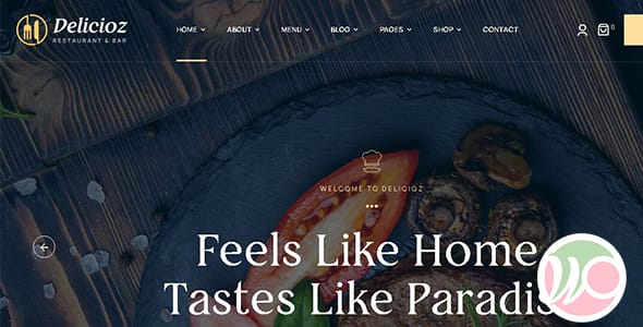 Delicioz Restaurant WordPress Theme