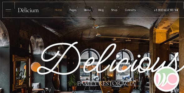 Delicium Fast Food and Cafe WordPress Theme