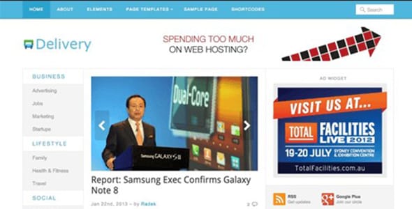 Delivery WordPress Theme by Theme Junkie