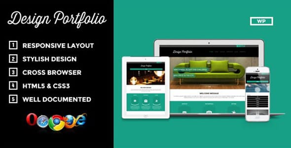 Design Portfolio Theme for WordPress WordPress Theme by TeslaThemes