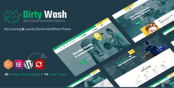 DirtyWash Laundry Service WordPress Theme