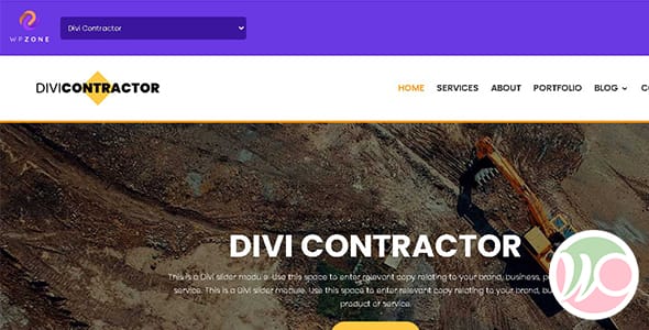 Divi Contractor WordPress Theme by WP Zone