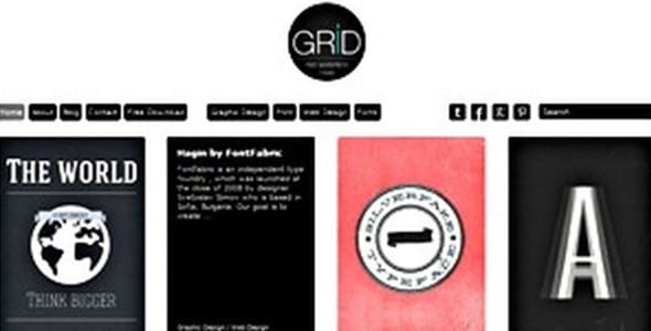 Double Grid Responsive WordPress Theme by Marios Lublinski