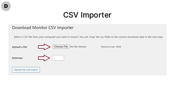 Download Monitor CSV Importer for WordPress