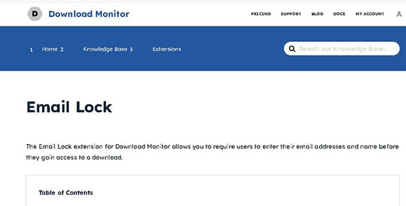 Download Monitor Email Lock for WordPress