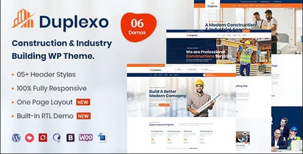 Duplexo Construction Renovation WordPress Theme