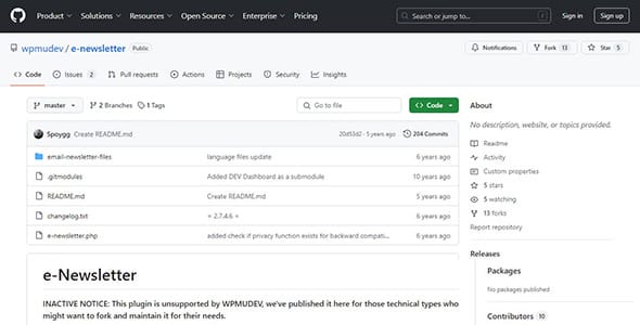 E Newsletter for WordPress