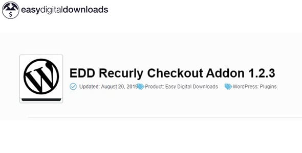 Easy Digital Downloads Recurly Checkout for WordPress