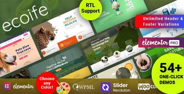 Ecoife Environment Ecology WordPress Theme