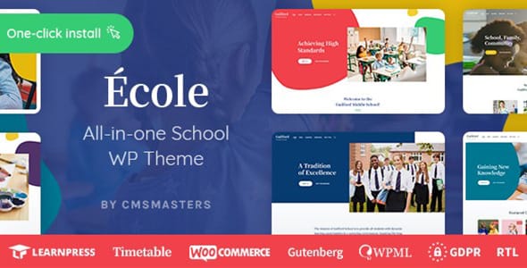 Ecole Education and School WordPress Theme