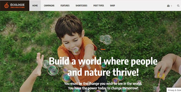 Ecologie WordPress Theme by Cmsmasters