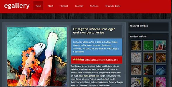 eGallery WordPress Theme by Elegant Themes