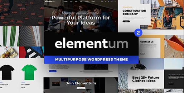Elementum MultiPurpose High Perfomance WordPress Theme