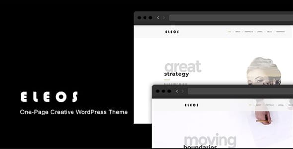 Eleos One Page Creative WordPress Theme