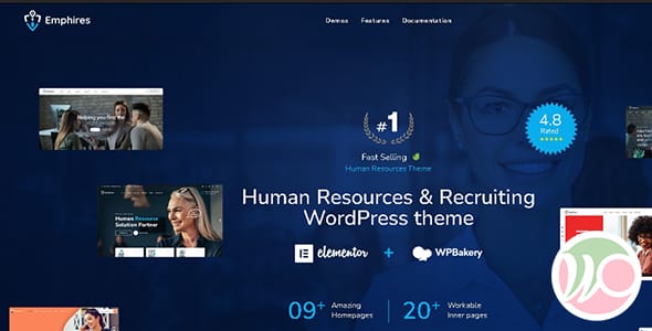 Emphires Human Resources and Recruiting WordPress Theme