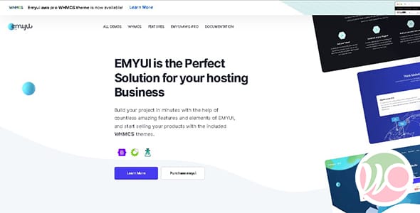 Emyui Multipurpose Web Hosting WordPress Theme