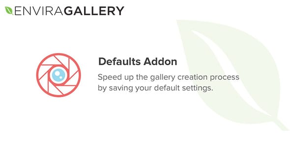 Envira Gallery Defaults Addon for WordPress