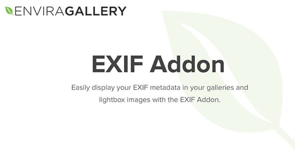 Envira Gallery EXIF Addon for WordPress