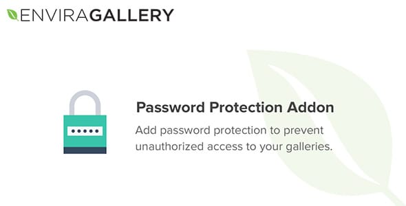 Envira Gallery Password Protection Addon for WordPress