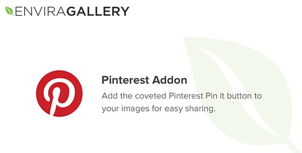 Envira Gallery Pinterest Addon for WordPress
