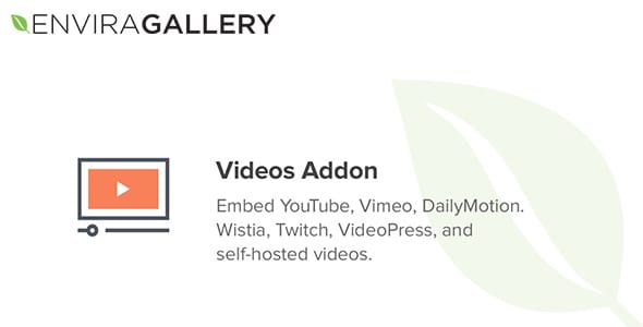 Envira Gallery Videos Addon for WordPress