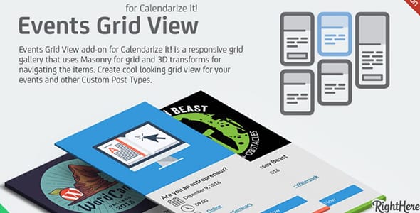 Events Grid View for Calendarize It for WordPress
