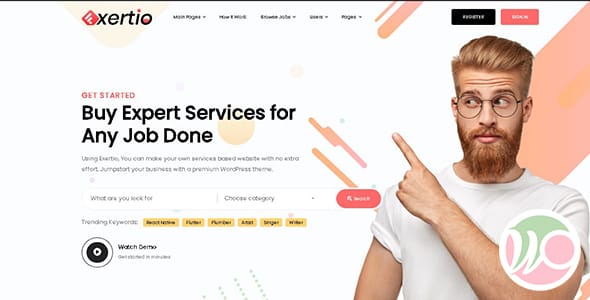 Exertio Freelance Marketplace WordPress Theme