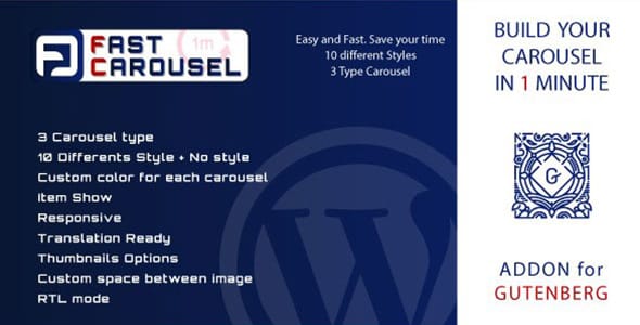 Fast Carousel for Gutenberg