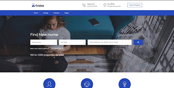 Findeo Real Estate WordPress Theme