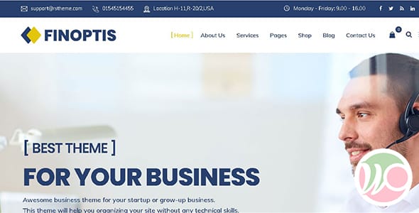 Finoptis Business WordPress Theme