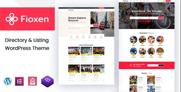 Fioxen Directory Listing WordPress Theme