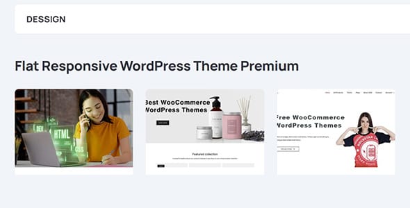 Flat Responsive Premium WordPress Theme by Dessign Themes