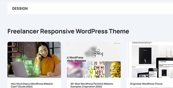 Freelancer Responsive WordPress Theme by Marios Lublinsk