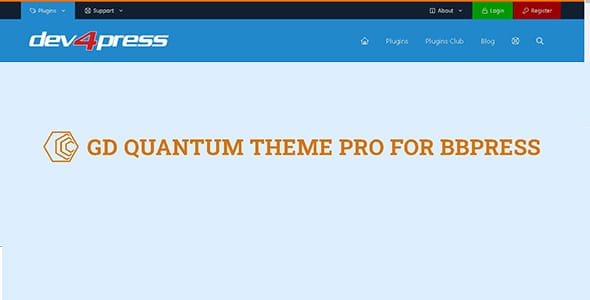 GD Quantum Theme Pro for BBPress WordPress Plugin