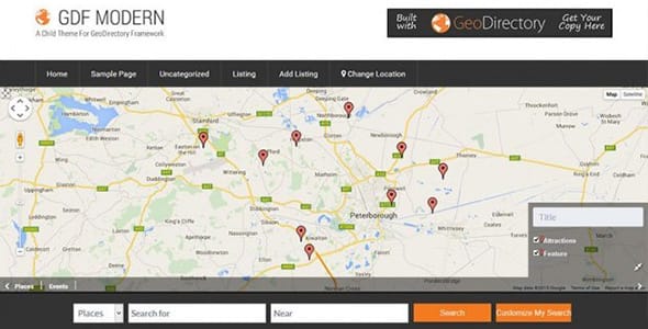 GDF Modern Child Theme by GeoDirectory