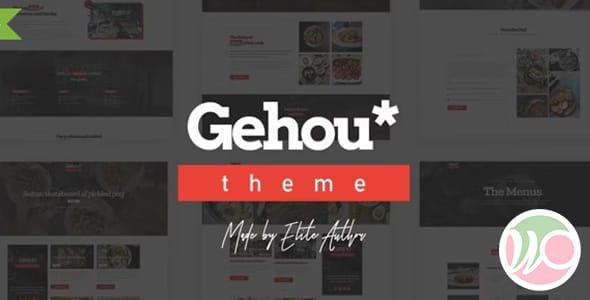 Gehou A Modern Restaurant and Cafe Theme