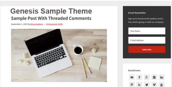 Genesis Sample WordPress Theme by StudioPress