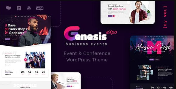 GenesisExpo Business Events and Conference WordPress Theme