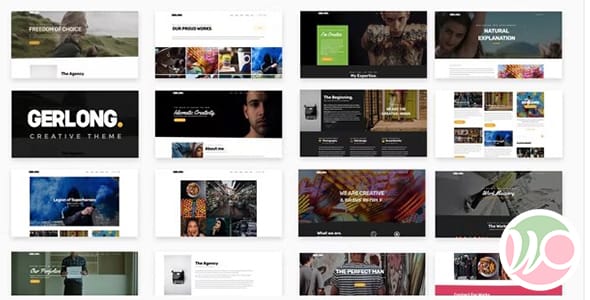 Gerlong Responsive One and Multi Page Portfolio Theme