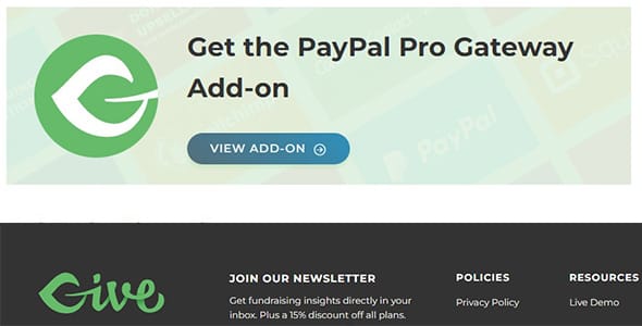 Give PayPal Pro Gateway for WordPress