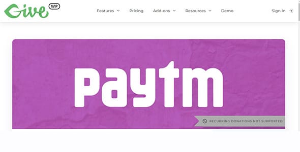 Give Paytm Gateway for WordPress