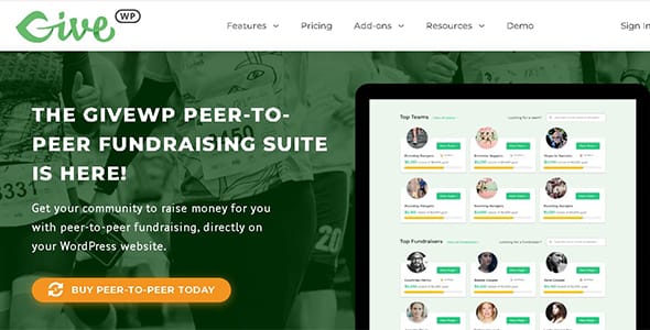 Give Peer To Peer for WordPress