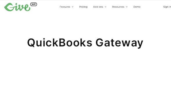 Give QuickBooks Gateway for WordPress