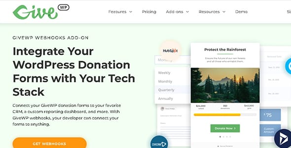Give Webhooks for WordPress