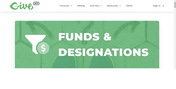 Give Funds and Designations for WordPress