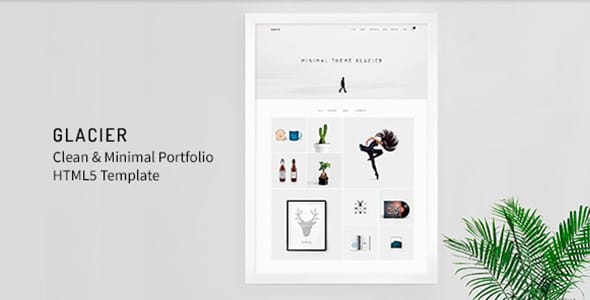 Glacier Minimal Portfolio WordPress Theme