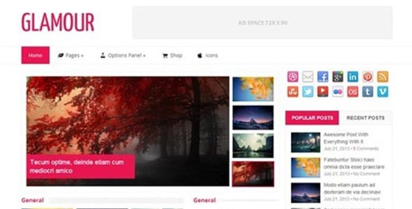 Glamour WordPress Theme by MyThemeShop
