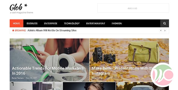 Glob Pro WordPress Theme by FameThemes
