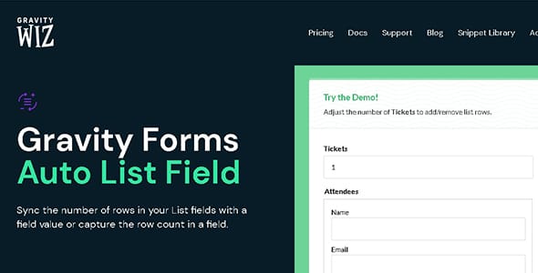 GP Auto List Field for WordPress